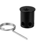 12 Gauge Perimeter Alarm Adapter For Nailgun Blank Fire 22 Caliber Blanks shown with silver mounting hardware