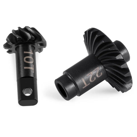Overdrive Helical Differential Gear Set For Traxxas TRX4M 1 To 18 RC Crawler 10T and 22T gears shown