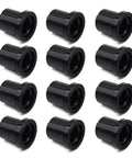 Pack of twelve Heavy Duty Upper Lower Control Bushings for John Deere rig, durable poly material for off-road use.
