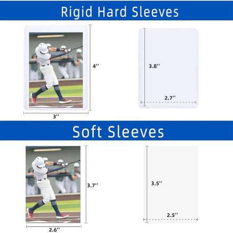 Lock In Your Deck With These Hella Tough Three By Four Trading Card Sleeves Featuring Hard And Soft Options for standard collector card sizes.