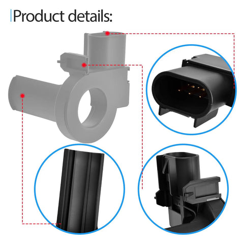 Top Notch Heavy Duty Battery Current Sensor Genuine Replacement 13502261 13505369 showing detailed views of connector and housing.