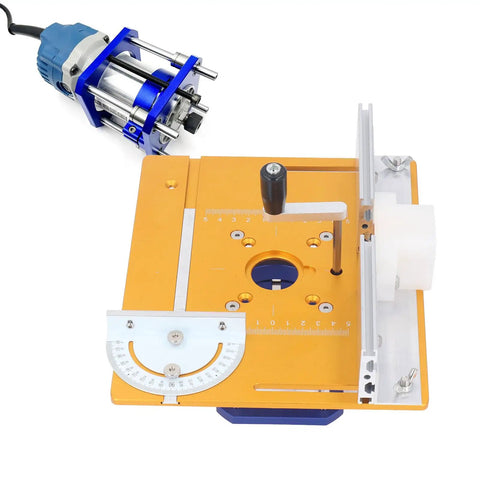 Hella Smooth Reverse Router Lift Base With Beast Mode Benchtop Clamps And No Sweat 0 To 54mm Precision Adjustments for woodworking.
