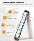 Magnetic Knife Holder For Wall And 16 Inch Acacia Wood Knife Strip showcasing strong magnetic adsorption features.