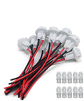 T10 Extension Harness with Ten Bulbs and Ten Sockets for Brake Lights Turn Signals Daytime Running Lights Tail Lights and Side Marker Lights Plug In Connector Kit Easy Install for Cars Trucks and SUVs shown in detail