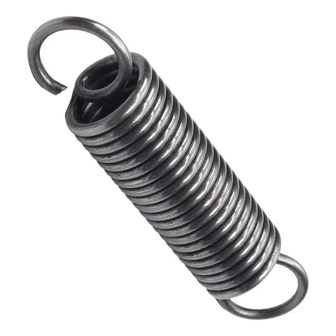 Top Shelf Stainless Steel Extension Springs, 2 Pack Heavy Duty Tension Coils With Dual Hooks, showing coiled design and hooks.