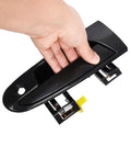 Hand holding Two Front Exterior Door Handles Replacement For 1995 To 1999 Mitsubishi Eclipse, 1995 To 2000 Chrysler Sebring, 1995 To 2000 Dodge Avenger