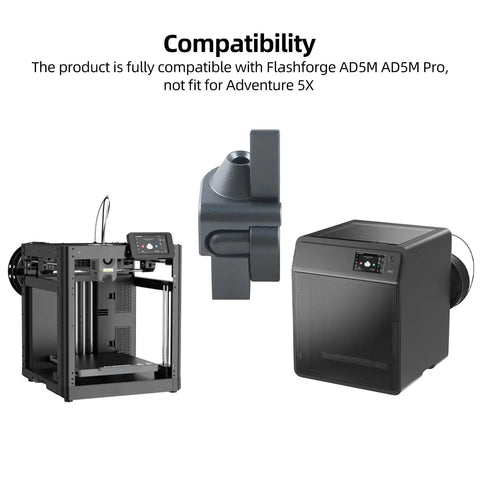 Upgraded Aluminum Filament Cutter For Flashforge Adventurer 5M And 5M Pro 3D Printers No Sweat Drop In Swap Straight Install Handles Petg Abs Pla Carbon Fiber Clean Sharp Manual Cuts Daily
