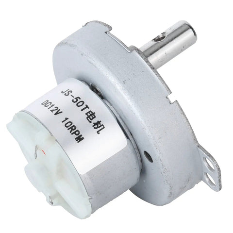 Hard Working 12 Volt Dc Gear Motor With Serious Torque And Low Power Draw Js 50T Micromotor Fan Workhorse, compact design.