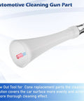 Replacement Tornador Cone Blowout Tool For Car Cleaning Gun Part Pro Grade Solution Coverage For Faster Detailing Durable Auto Detailing Accessory For Deep Interior And Exterior Cleaning, white cone attached to cleaning gun