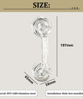 Strong Suction Cup Handle For Glass Doors And Windows Cabinets And Refrigerators No Drilling Installation, PET+ABS, 197mm length