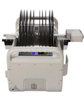 Heavy Duty Ultrasonic Cleaner With 410W Power And 7.5L Tank, view showing vinyl record slots and control panel.