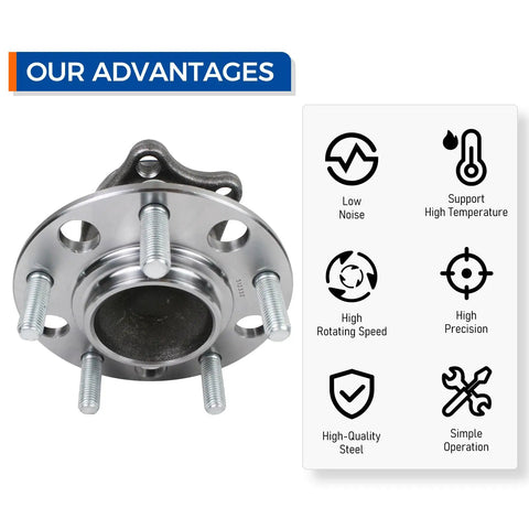 Rear Wheel Bearing And Hub Assembly For Your Ride 5 Lug With ABS Fits 2007 2016 Jeep Compass Dodge Caliber with benefits