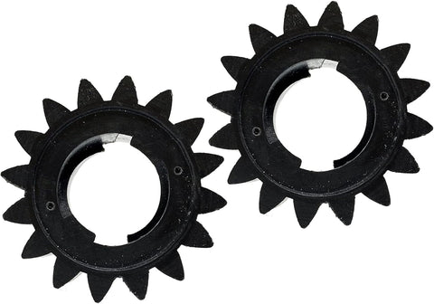 2 Pack Starter Motor Pinion Gear For Lawn Mowers And Snow Throwers, Easy Install, Fits Briggs Stratton And Toro Engines, Black