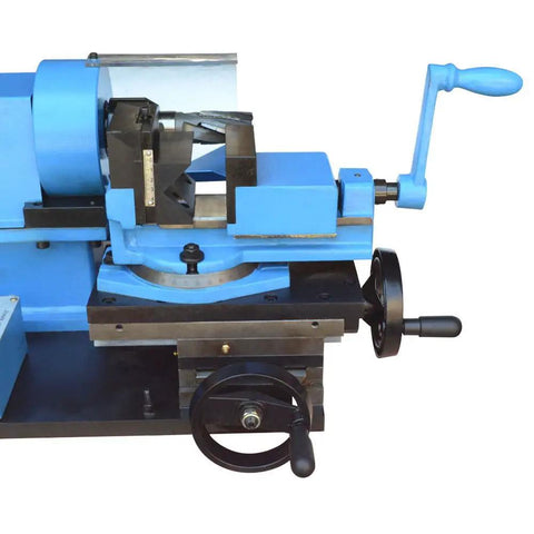 Rock Solid Electric Tube Pipe Notcher One Horsepower with swiveling vise and controls, ideal for 1-2 inch tubing, 110 Volt.