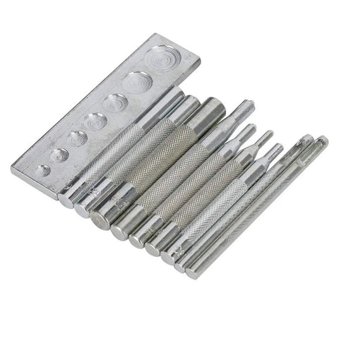 Hella Durable Snap Rivet Setter And Leather Punch Kit Featuring Smooth Long Handle For No Sweat Eyelet Installation On Bags Wallets And Fabric Crafting Projects Built For Top Shelf Results