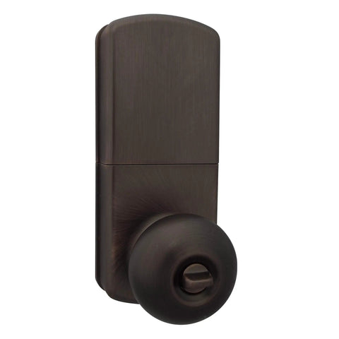 Keyless Entry Door Lock With Electronic Touchpad No Key Needed, Oil Rubbed Bronze Finish, Easy Backset And Cross Bore Fit