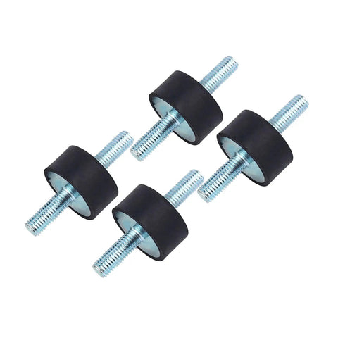 Rubber Mount Anti Vibration Isolator Kit, Metal Bonded Threaded Dampers For Air Compressors, Engines, Pumps And Welding Equipment, 4 pack