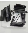 Clear 3mm Polycarbonate Enclosure Panel Kit With Screw Pack For Adventurer AD5X 3D Printer components spread out.