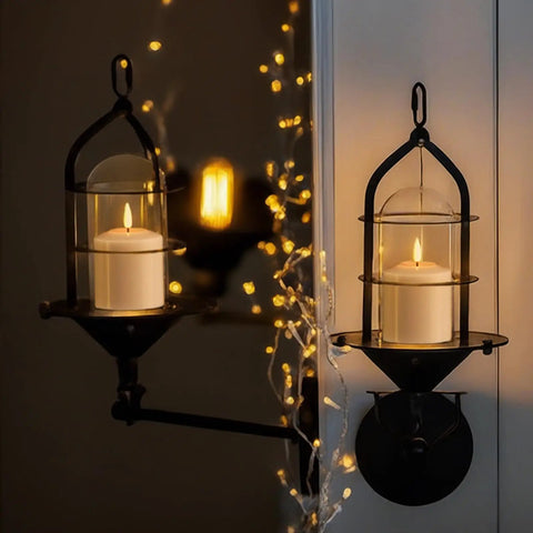 Six Pack Flameless Pillar Candles With 3D Flame, Battery-Operated Real Wax LED Votive Candle in decorative holder