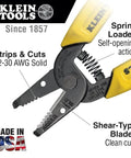 Compact Lightweight Wire Stripper And Cutter For Stranded And Solid Wires 10 To 20 AWG Stranded And 12 To 22 AWG Solid