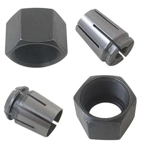 Upgraded Dual Size Collet Kit With 1/2 Inch And 1/4 Inch Collets For Dewalt DW618B3 And MRC23EVSK Pro-Grade Router Accessory