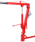 Heavy Duty Hydraulic Jib Crane With Hitch Mount Lift For Pickup Trucks And Pwc Boats Features Rock Solid Steel Frame and a hand crank.