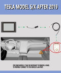Diagram showing setup of Six Piece Tesla Diagnostic Cables Set For Model S 3 X Y With USB OBD2 Diagnostic Tools Adapter.