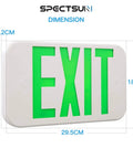 LED Exit Sign Double Face With Battery Backup Emergency Lights Red And Green Letters UL Certified 120V 277V Universal