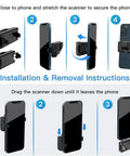 Installation steps for Mini Clip On Bluetooth Barcode Scanner 1D 2D QR PDF417 Data Matrix Wireless Reader For iOS Android iPhone