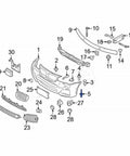Diagram showing 30 Pcs Fender Liner Rivets For BMW Wheel Arch Trim Bumper Cover Nylon Expanding Rivets 6mm Diameter and parts.