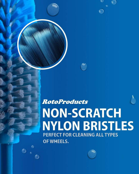 Extended Reach Drill Brush Attachment For Cars And Trucks With Beast Power And Heavy Duty Non Scratch Nylon Bristles close-up