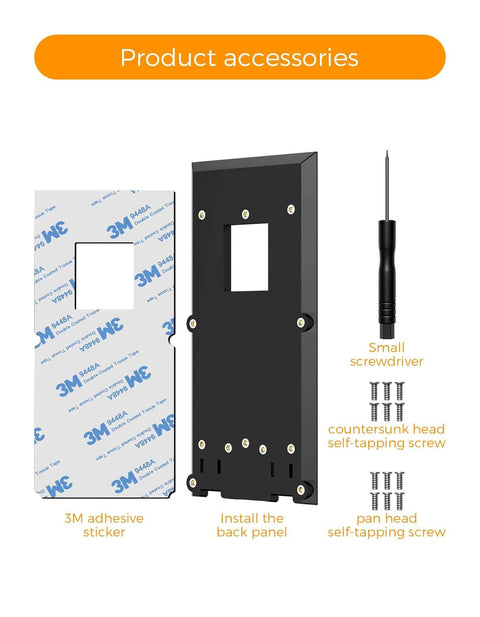 Product accessories for No Drill Ring Doorbell Mount For Renters Adhesive Stick On Solution That Stays Put No Damage