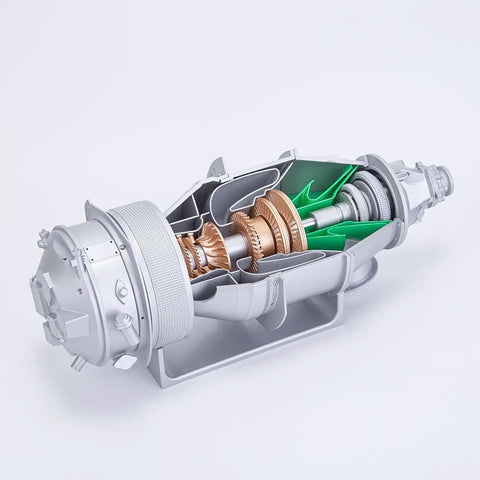 One Twentieth Scale Turbofan Engine Model Kit With Over One Hundred Parts Do It Yourself Assembly Based On PT6A Aircraft Engine A Hands On Science Toy For Mechanical Experiments And A Build Your Own Project, cutaway resin model