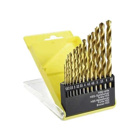 Three Sixteenth to One Half Inch Drill Bit Set for Glass, Metal, Tile, Concrete and Masonry, 13 Piece Multi Material Kit