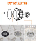 Washer Tub Bearing And Seal Kit For Samsung Replacement Parts showing installation process with high precision steel components