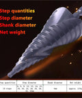 Top Rated Wist 4-32mm Step Drill Bit Set With Hex Shank, Premium Cobalt Steel Construction For Drilling Metal Wood Plastic Projects Effortlessly And Making Clean Holes Like A Boss Without Swapping Bits., 15-step cobalt step drill bit with 6mm hex shank and 4-32mm sizes