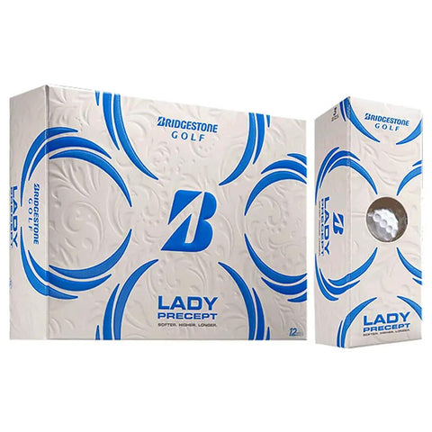 Lady Precept White Golf Balls For Women Dozen Set Soft Feel Core For More Control And Reduced Vibration box display