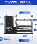 Automatic Wire Stripping Machine For Copper Wires 0.08 To 1.5 Inches, 11 Channel Design With 700W Motor and blades visible