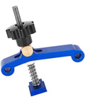 Jiawu T Slot Clamp Boss for Woodworking and Metalworking with strong clamping force and adjustable positioning, blue color.