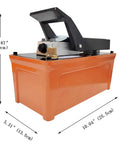 Beast Of A Car Frame Repair Machine With Puller And Straightener For Auto Body Restoration, 10 Ton Capacity base unit in orange