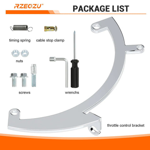 Package contents of Throttle Linkage Kit For Predator 79cc 3hp OHV Engine And Lifan 154F Replacement Throttle Control Mounting Bracket