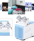 Oil Free Diaphragm Vacuum Pump 30 Liters Per Minute Oilless, Adjustable Pressure, Portable lab workhorse with dials and gauges