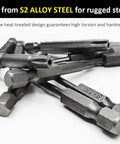 Rock Solid Security Torx Screwdriver Bit Set Featuring Magnetic S2 Steel Star Bits For Furniture Assembly And Home Repairs includes versatile S2 alloy steel bits.