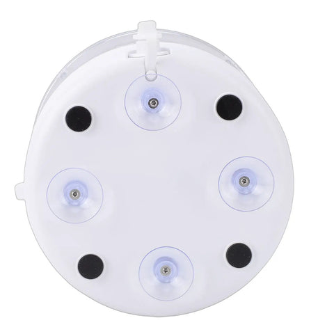 Top view of Cordless Portable Washing Machine With 3L Tank Led Touch Screen Plus 6000Mah Battery, featuring suction pads.