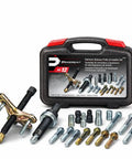 Harmonic Balancer Puller And Installer Tool Set For Cars And Light Trucks With Threaded Holes Includes Two Thirds Combo Yoke Five Eighths Inch By Five Eighths Inch Center Screw And Center Point Piece In Durable Storage Case Pro Grade