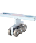 Heavy Duty 6 Wheel Trolley Electric Hoist With Silent Rolling Bearings For Sliding Doors, galvanized steel bearing roller.