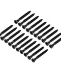 Heavy Duty Furniture Confirmat Wood Screws 7x69mm Hex Socket Self Tapping Connectors Powder Coated 20Pcs arranged in rows
