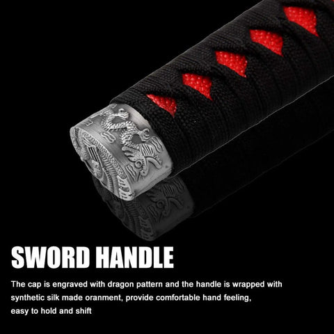 Dope Katana Style Shift Knob With Four Adapters Universal Fit For Most Manual Cars And Many Automatics Black And Red