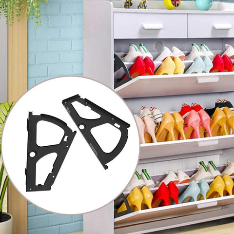 Foldable Drawer Hinges For Single Layer Shoe Cabinet And Shoe Rack Net Hinges with shoe storage illustration