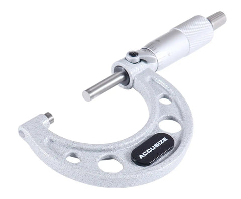 Three Piece Ultra Precision Outside Micrometers Set 0 To 3 Inches With 0.0001 Inch Vernier Graduations M Type Carbide Tips
